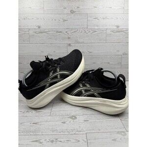 Asics Womens Gel Nimbus 27 Black Running Sneakers Size 8.5 NO INSOLES #156